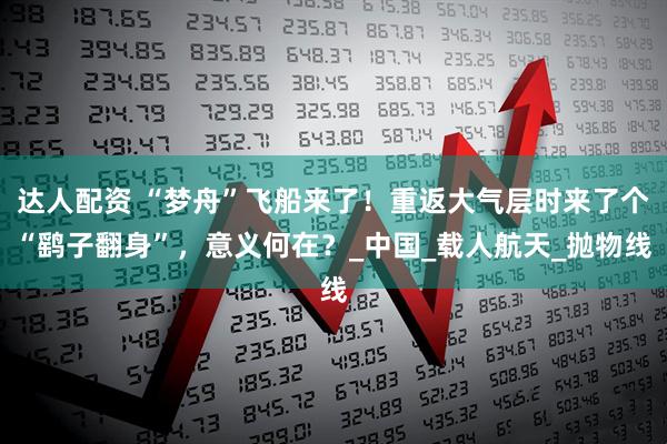 达人配资 “梦舟”飞船来了！重返大气层时来了个“鹞子翻身”，意义何在？_中国_载人航天_抛物线