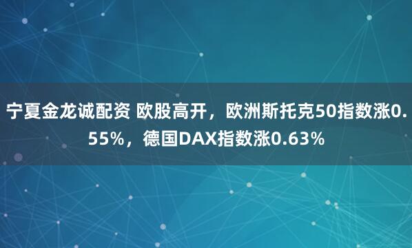 宁夏金龙诚配资 欧股高开，欧洲斯托克50指数涨0.55%，德国DAX指数涨0.63%