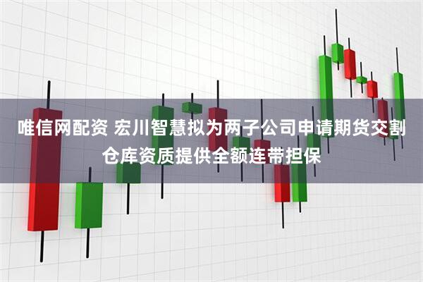 唯信网配资 宏川智慧拟为两子公司申请期货交割仓库资质提供全额连带担保